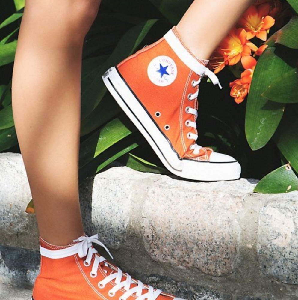 Orange Converse